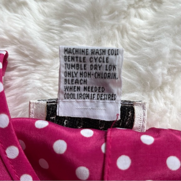 Vintage 90s Hana Sung Pink and White Polka Dot Top - Picture 13 of 13